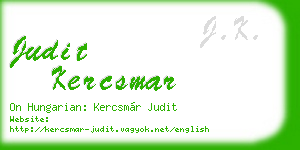 judit kercsmar business card