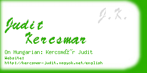 judit kercsmar business card